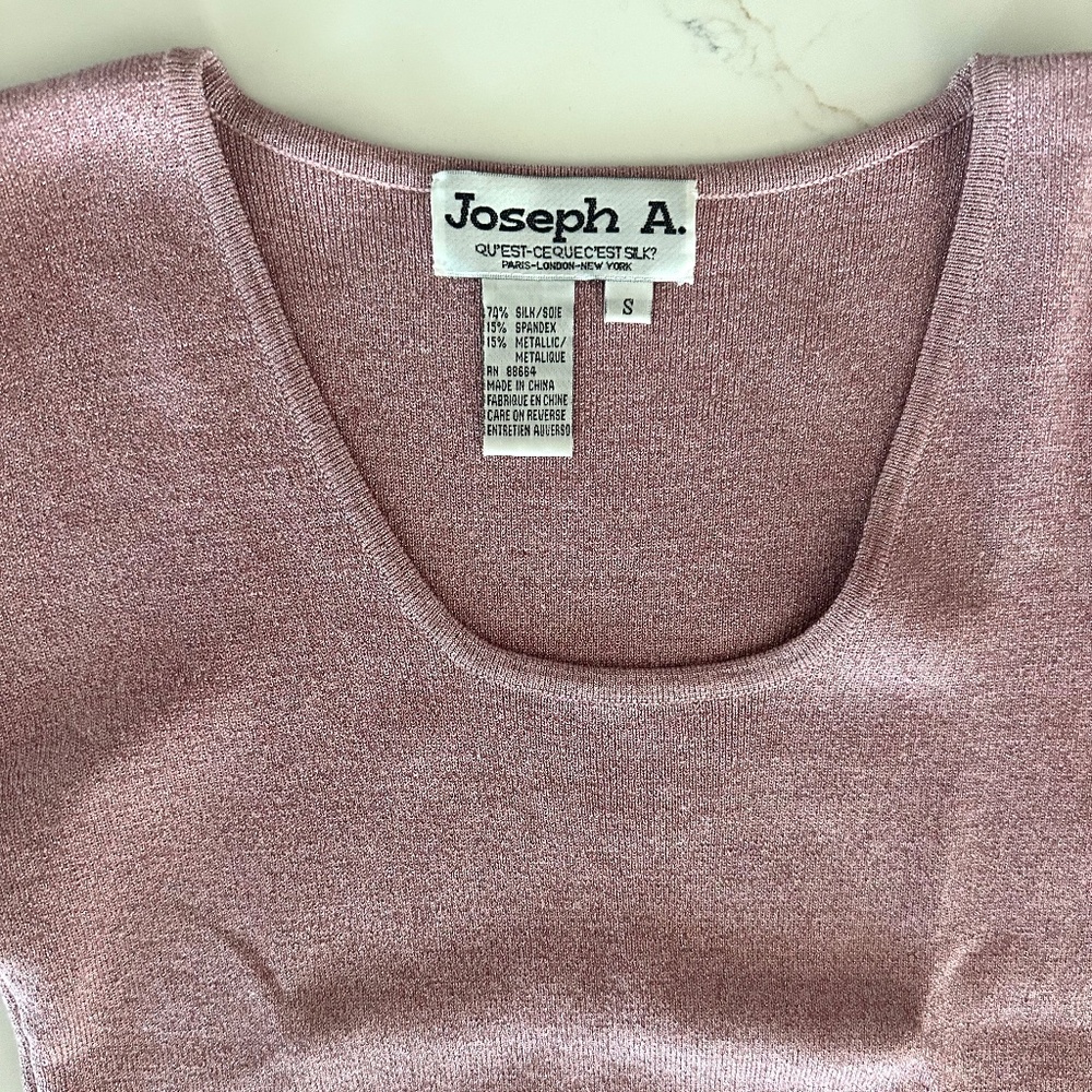 Joseph A -Pink Sparkle✨ Knit Top, Size Small - Picture 2 of 3